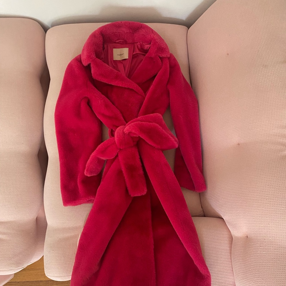 Twin-Set Pink Teddy Jackets